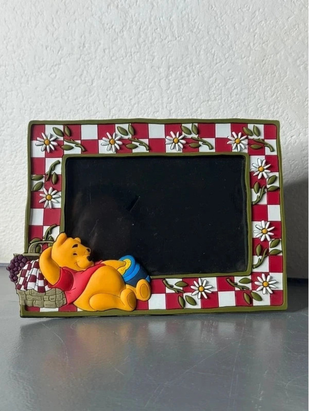 Vintage Winnie the Pooh Picnic Picture Frame